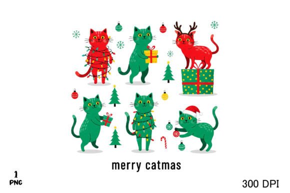 Catmas Funny Cats Merry Christmas PNG: A Seller’s Review for T-Shirt Designs