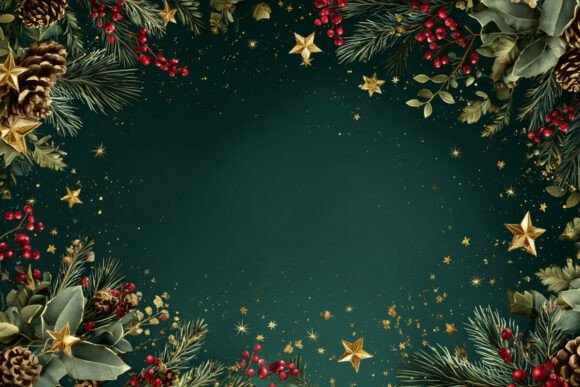 Christmas Background, Dark Green