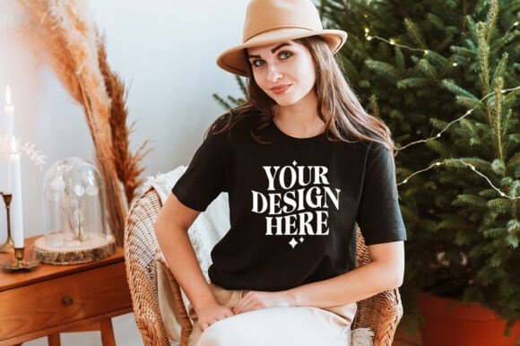 Christmas Bella Canvas 3001 Mockup 3 for Product Mockups