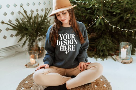 Christmas Gildan 18000 Mockup 10 for Product Mockups