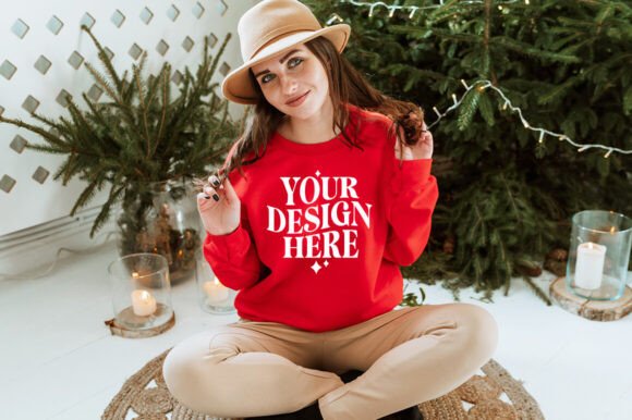 Christmas Gildan 18000 Mockup 3 Embroidery Design Review
