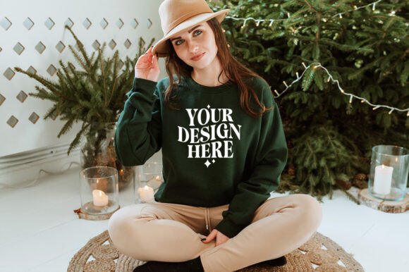 Christmas Gildan 18000 Mockup 5 for Product Mockups