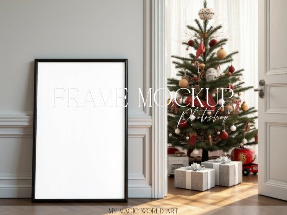 Christmas Interior Frame Mockup for Art Frames Amp