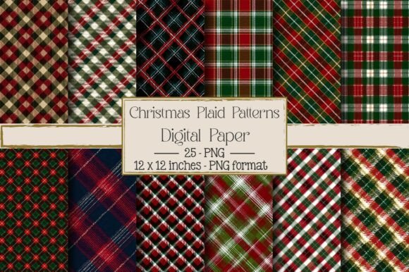 Christmas Plaid Patterns for Modern Design Projects