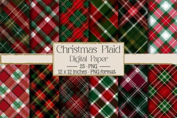 Christmas Plaid - Seamless Diagonal Patterns Review