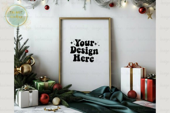 Christmas Poster Mockup: Elevate Your Product Mockups for Seasonal Publishing