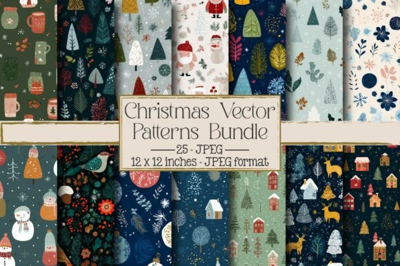 Christmas Vector Patterns Bundle: A Seller’s Review of Seasonal Design Assets