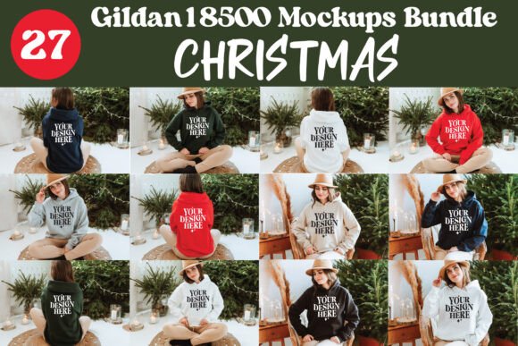 Gildan 18500 Christmas Mockup Bundle Review: Elevate Your Product Mockups