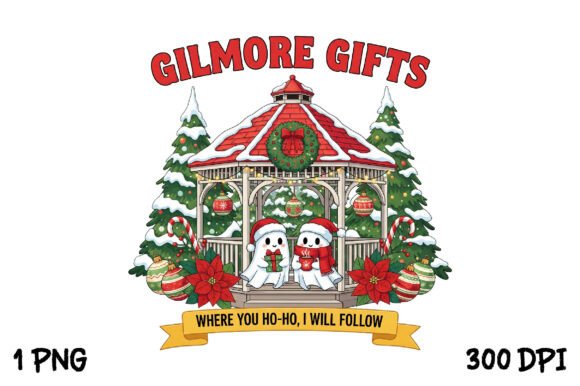 Gilmore Gifts Christmas Ghost PNG Review for T-Shirt Designs