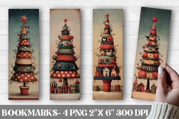 Whimsical Christmas Tree Bookmark Review for Crafts